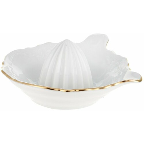 Розетка для лимона Бернадотт отводка золото, фарфор