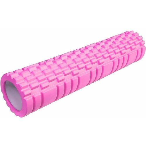 Массажный цилиндр Foam Roller 60см - Розовый