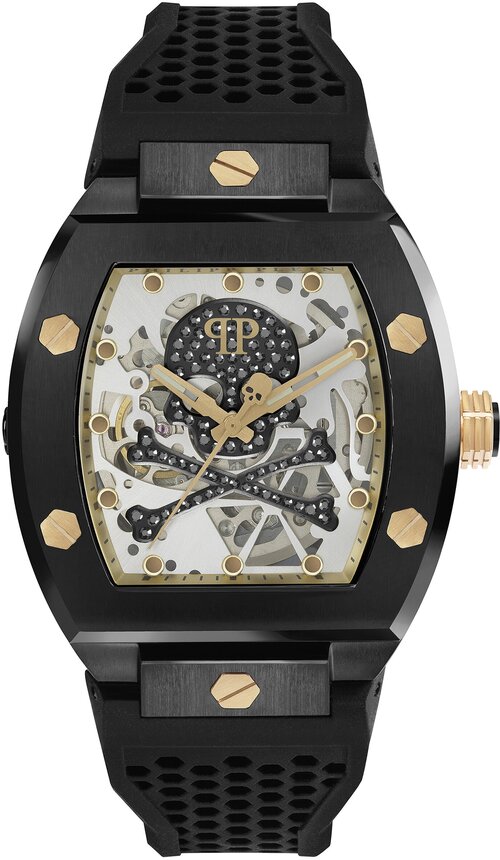 Наручные часы PHILIPP PLEIN The Skeleton, черный, серебряный