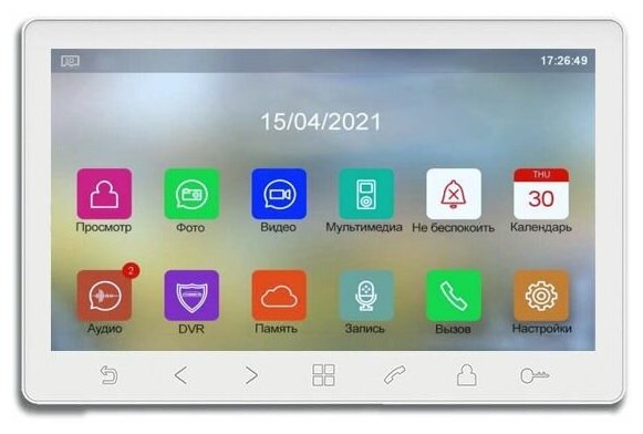Tantos Prime HD SE (белый) многофункциональный монитор цветного видеодомофона 7 дюймов