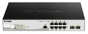 Коммутатор D-Link DGS-1210-10P/ME/B1A 8G 2SFP 8PoE управляемый