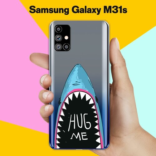 Силиконовый чехол Акула на Samsung Galaxy M31s силиконовый чехол на samsung galaxy m31s самсунг м31с с 3d принтом duck swim ring прозрачный