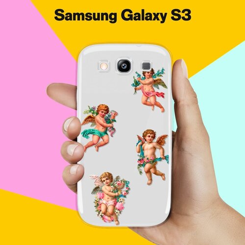 Силиконовый чехол на Samsung Galaxy S3 Ангелочки / для Самсунг Галакси С3