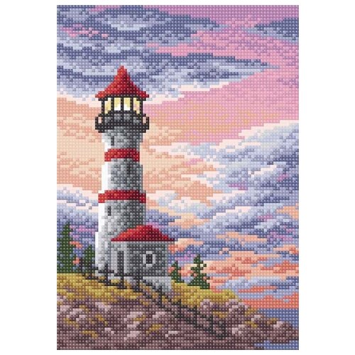 фото Маяк набор для выкладывания стразами 19х27 brilliart мс-021