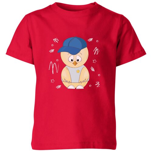 Футболка Us Basic, размер 10, красный мужская футболка цыпленок в кепке l синий