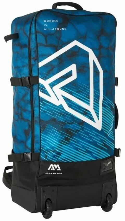 Сумка-рюкзак на колесах Aqua Marina Premium Luggage Bag 90L (Синий) - фотография № 8