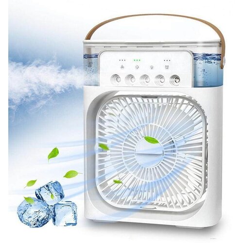 Вентилятор настольный мини кондиционер VARDA LED подсветкой 3 скорости увлажнитель ночник 1000₽