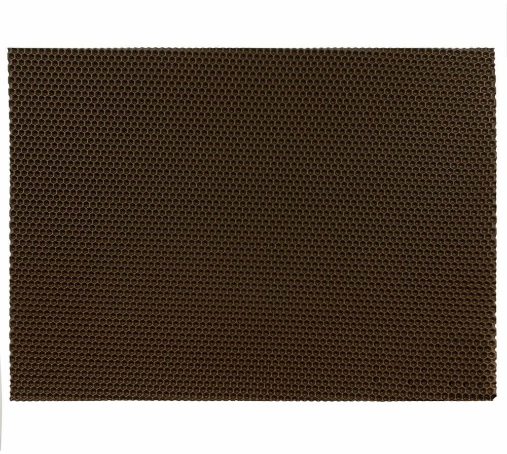 фото Коврик универсальный eco cover Соты 67х82см, цвет коричневый