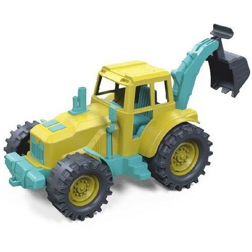 Трактор задний ковш 22см серо-желтый 22-203-2KSC в сетке
