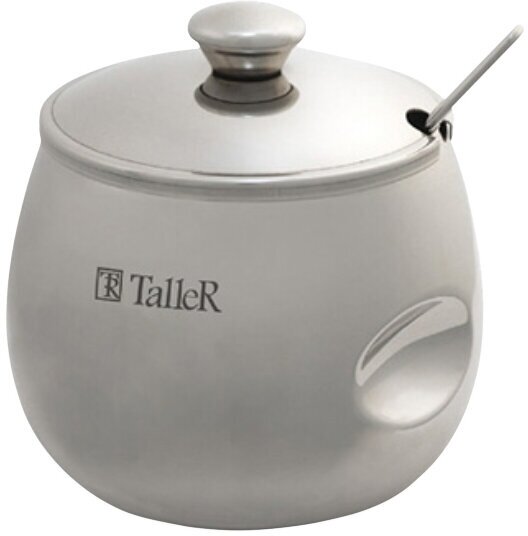 Сахарница TALLER Вивиан 400мл с ложкой нерж. сталь
