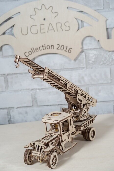 70022 3D-пазл механический - Пожарная лестница UGEARS - фото №16