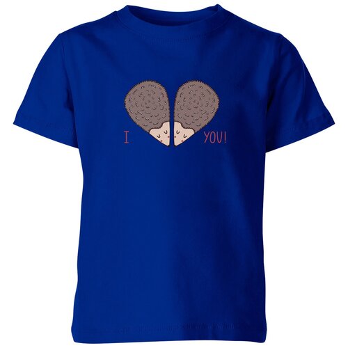 Футболка Us Basic, размер 8, синий мужская футболка забавные ежи и любовь сердце юмор 2xl темно синий