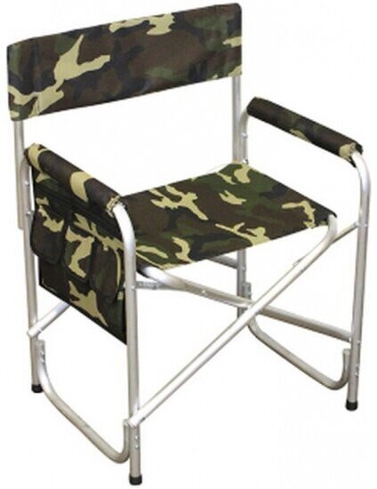 Кресло складное Нпо Кедр кедр AKS02 с карманом на подлокотнике, алюминий