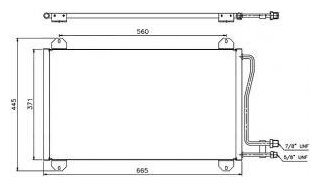 Радиатор кондиционера mercedes sprinter 95-05 Sat STMD103940 Mercedes-Benz: A9015000554 9015000554 9015000454