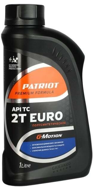 Масло полусинтетическое Patriot G-Motion 2Т Euro, 1л Patriot 6949700 .