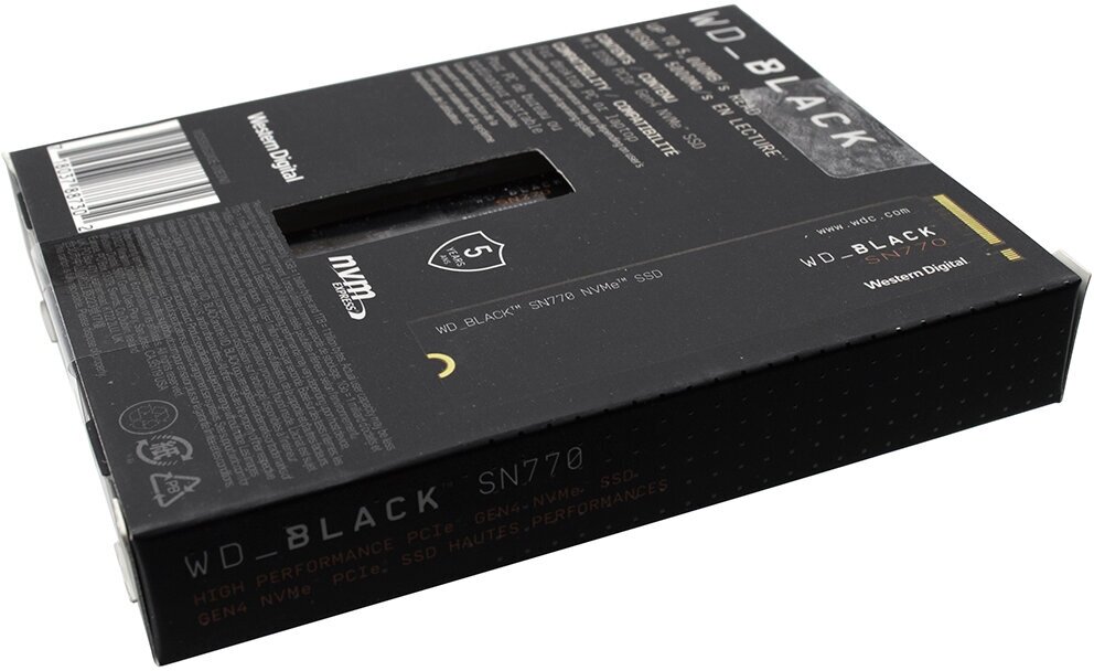 Твердотельный накопитель Western Digital WD Black SN770 500 ГБ M2 WDS500G3X0E