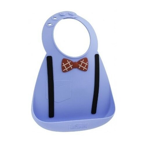 Baby Bib Scholar Blue