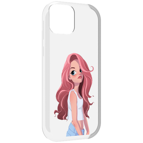 Чехол MyPads Мультяшный-арт-девушки женский для UleFone Note 6 / Note 6T / Note 6P задняя-панель-накладка-бампер