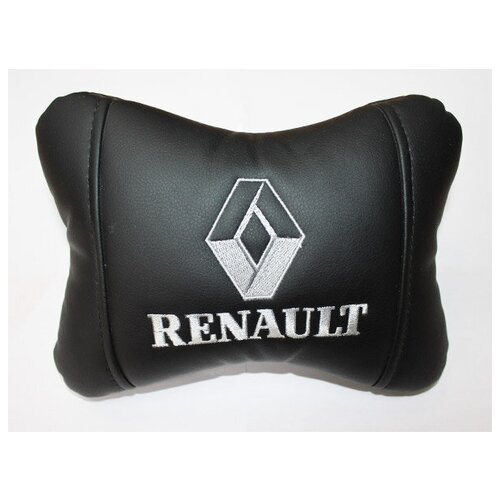 Подушка на подголовник Renault экокожа черный