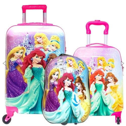 Комплект детских чемоданов + рюкзак Принцессы Диснея