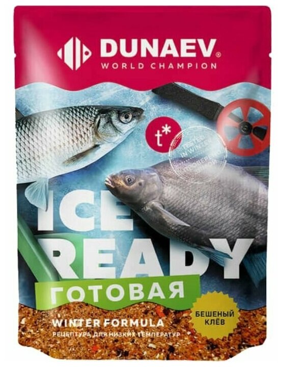Прикормка зимняя Dunaev ICE READY Мотыль 0.5 кг