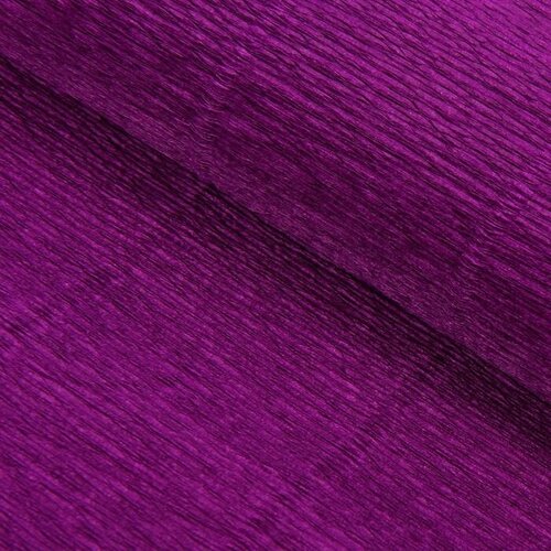 Бумага для упаковки и поделок, Cartotecnica Rossi, гофрированная, фиолетовая, однотонная, двусторонняя, рулон 1 шт, 0,5 х 2,5 м
