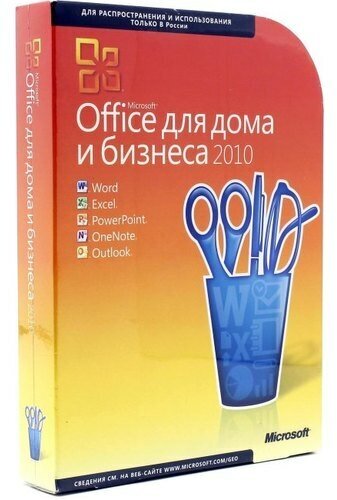 Microsoft Office для дома и бизнеса 2010, коробочная версия с диском, русский, бессрочная T5D-00415