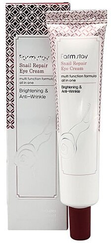 FarmStay, Крем для кожи вокруг глаз с муцином улитки, Snail repair eye cream, 40мл