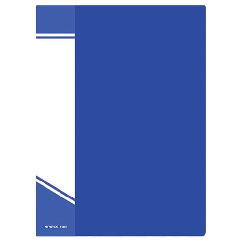 INFORMAT Папка с 40 файлами NP0155-40 А4, синий пластиковые расширяющиеся папки формата a4 с 13 карманами и надписью гармошка портативный органайзер для файлов цветные вместительные па