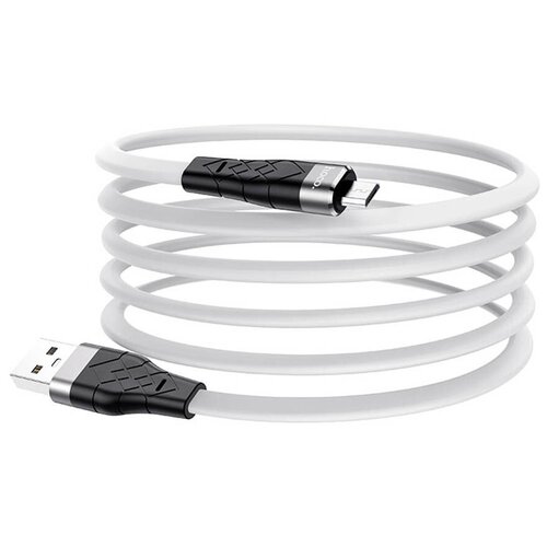 Кабель USB HOCO X53 Angel для Micro USB, 2.4А, 1м, белый кабель micro usb hoco x62 1м 2 4a white