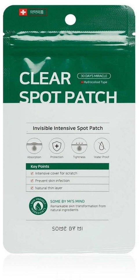 SOME BY MI CLEAR SPOT PATCH Точечные патчи для лица против акне 18шт