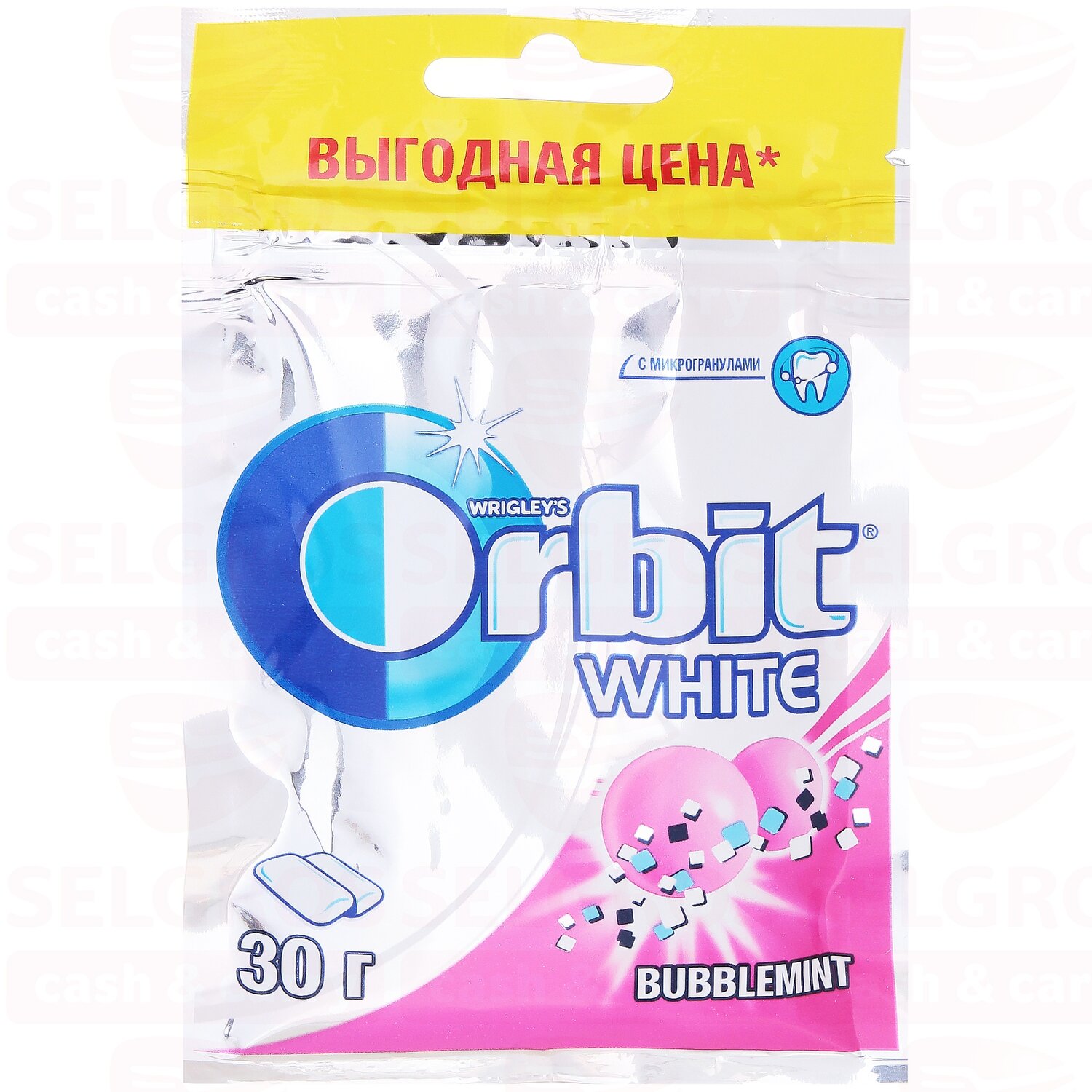 Жевательная резинка Orbit White Bubblemint, 30 г - фотография № 2
