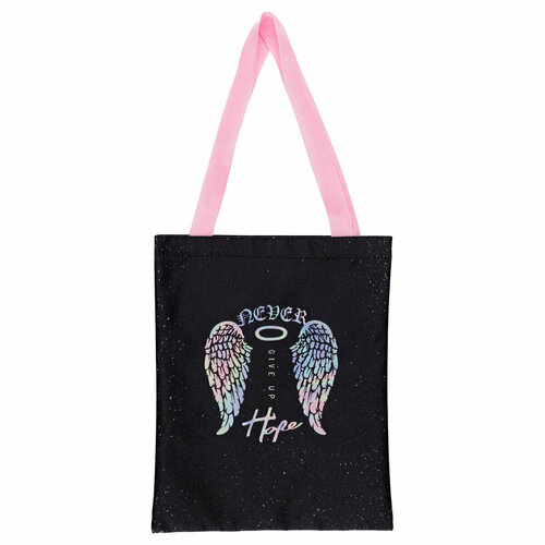 фото Сумка шоппер artspace, фактура тиснение, черный, мультиколор