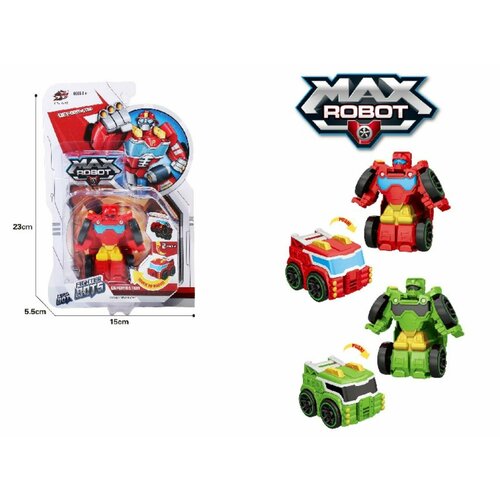 фото Робот-трансформер, 2 цвета в ассортименте, на блистере 15x23x5,5 см ziyu toys