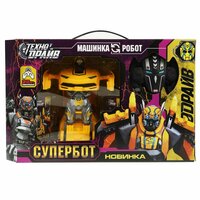 Трансформирующийся робот на радиоуправлении «Супербот» ТМ «Технодрайв» станет отличным подарком для ребёнка:;
- удобный пульт управления;
- частота  ...