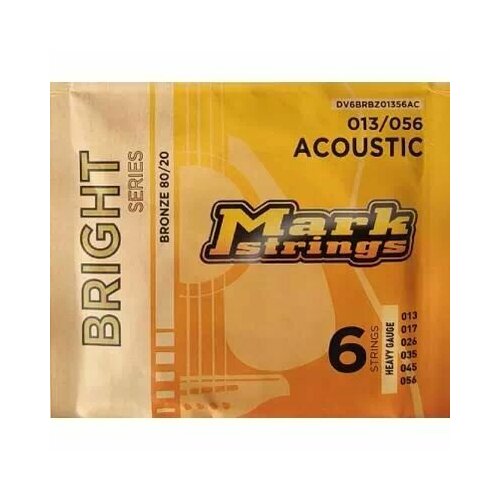 Струны для акустической гитары Markbass Bright Series DV6BRBZ01356AC