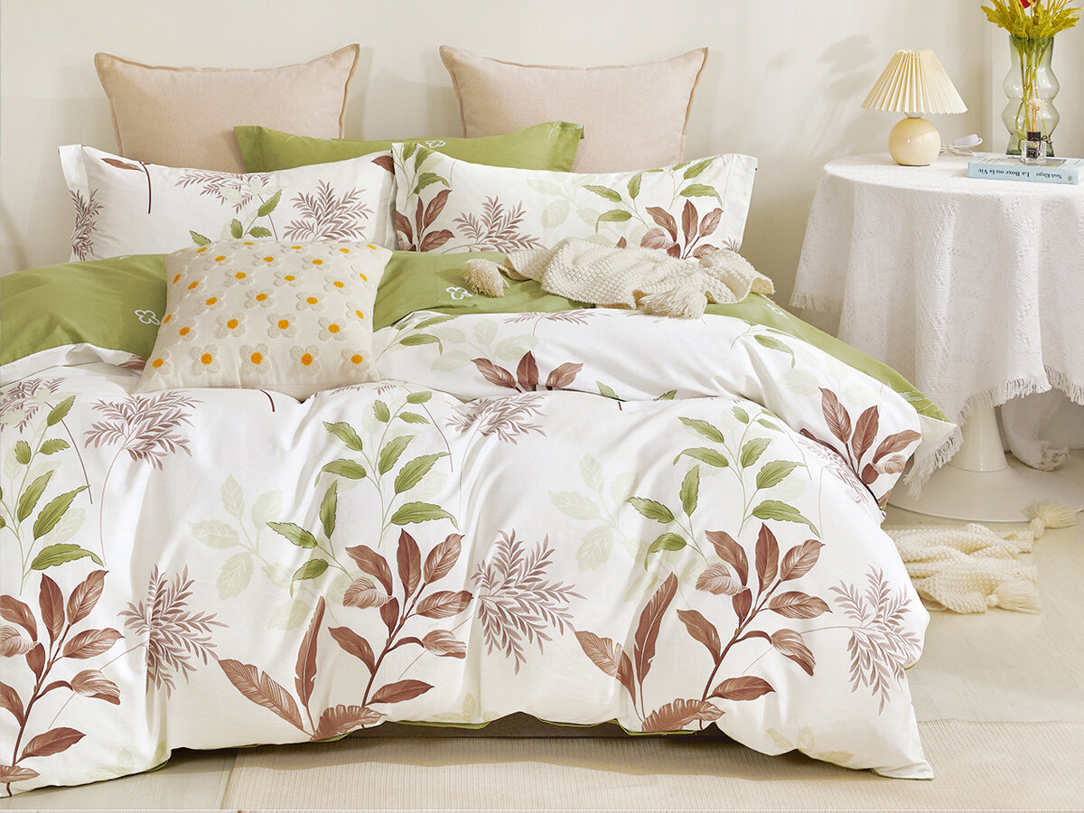 фото Постельное белье семейное сатин хлопок Cleo Satin de Luxe, наволочки 50х70 и 70х70