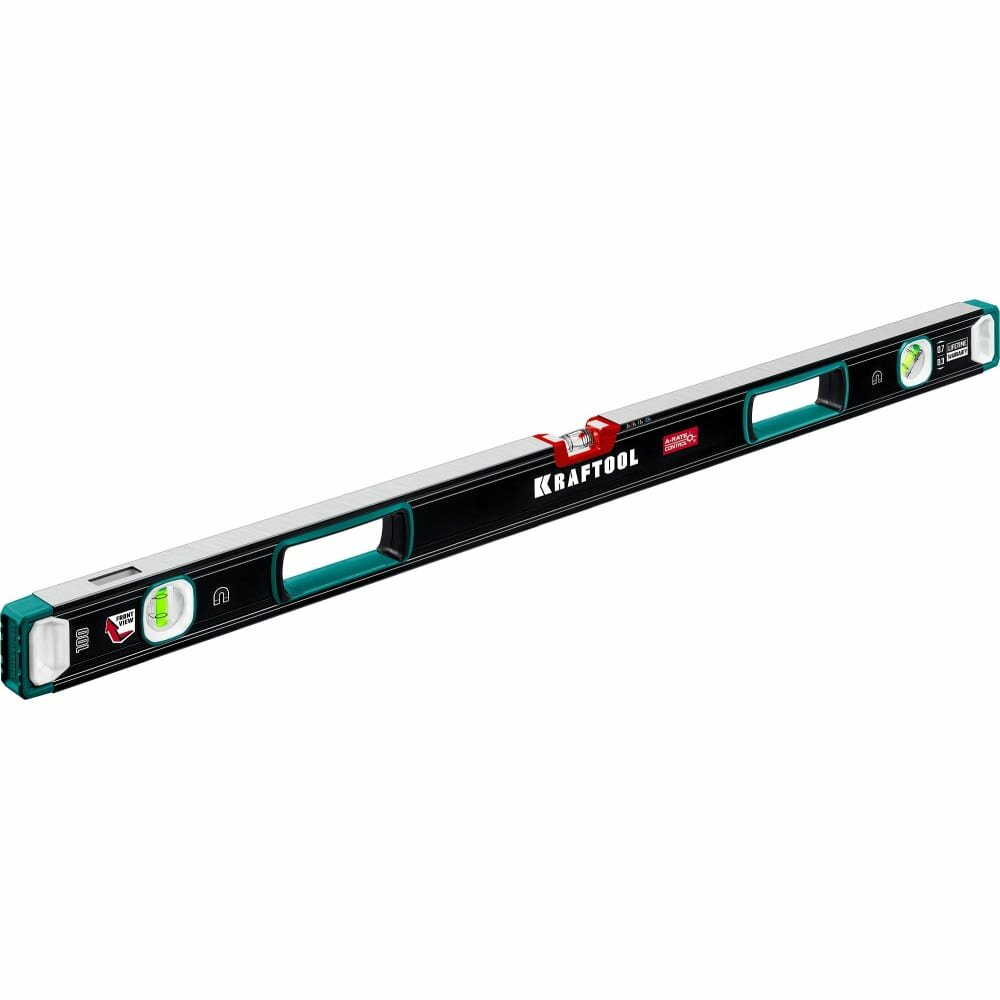 Магнитный сверхпрочный уровень KRAFTOOL A-RATE Control с зеркальным глазком 1000 мм 34988-100