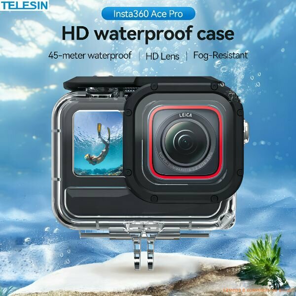 Waterproof Diving case for Insta360 ACE PRO Водонепроницаемый аквабокс для дайвинга