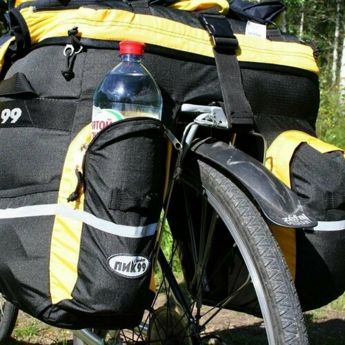 Велорюкзак-штаны на багажник, ПИК-99, ТРЕК-45М, черно-желтый