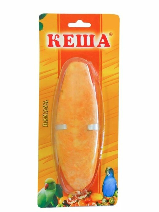Панцирь каракатицы натуральный банановый кеша для попугаев, 8-12 см