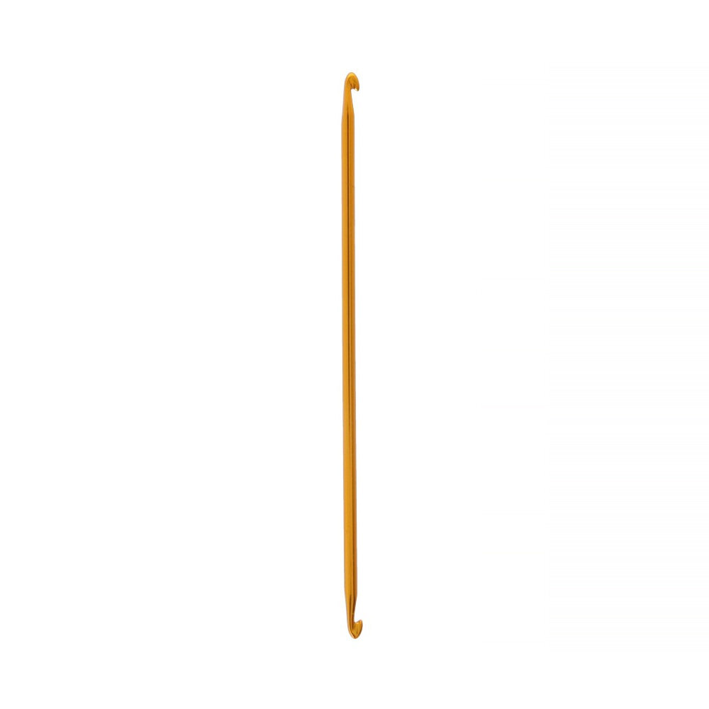 Крючок GAMMA для тунисского вязания, двухсторонний, d4мм, 14,5см, 1шт