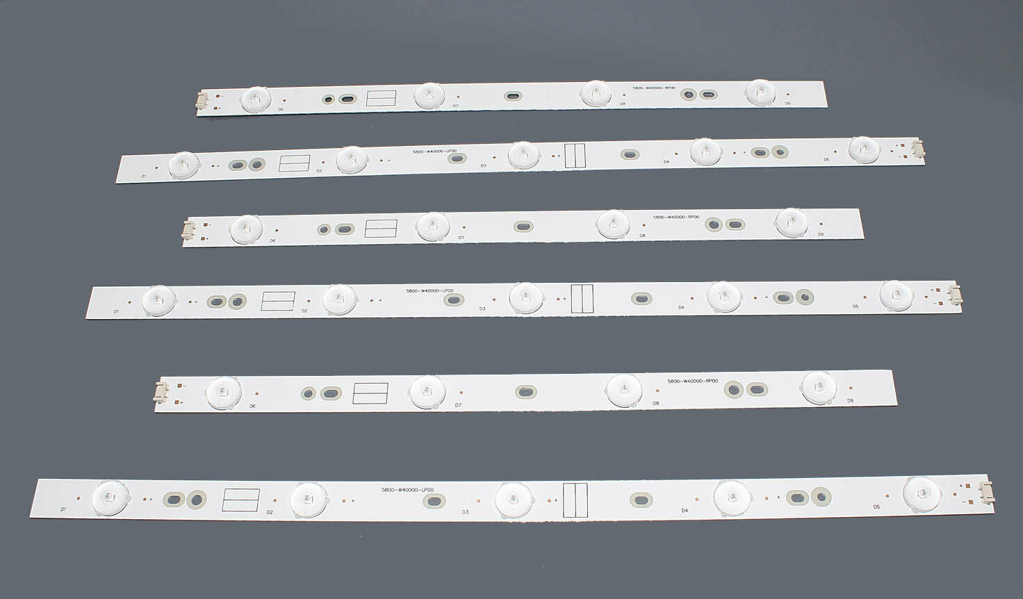 LED подсветка (светодиодная планка) для телевизора TV 40" Skyworth 40E360E, комплект 6 шт