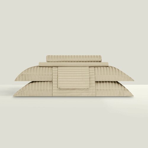 фото Togas комплект постельного белья ларье экрю 145x200/180x220/50x70-2, 4пр, 100% хлопок жаккард