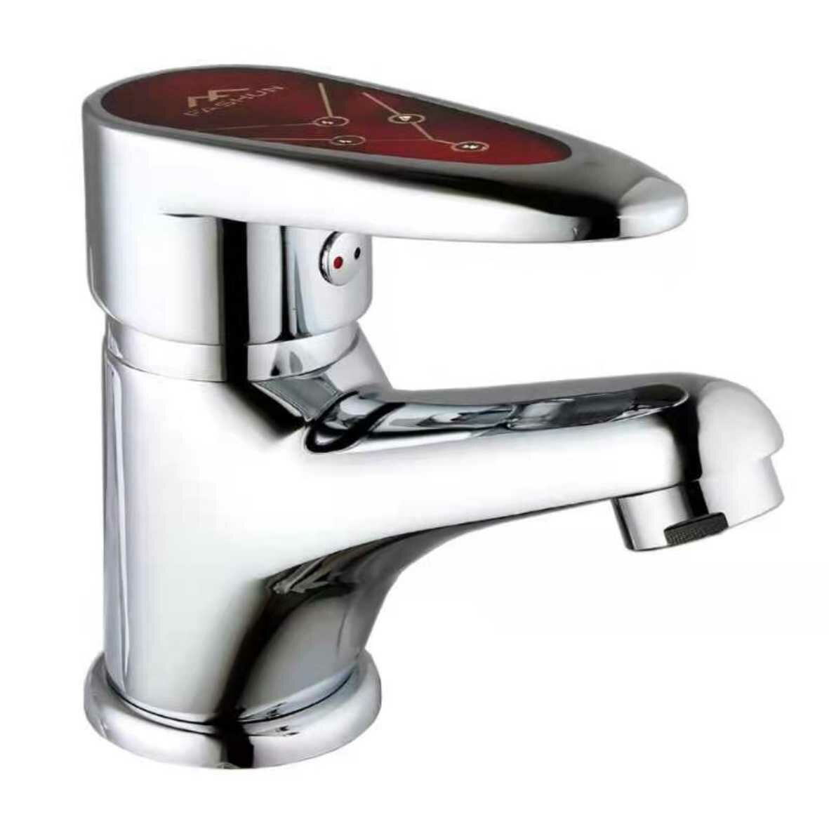 Смеситель для умывальника хром FASHUN A1050RED