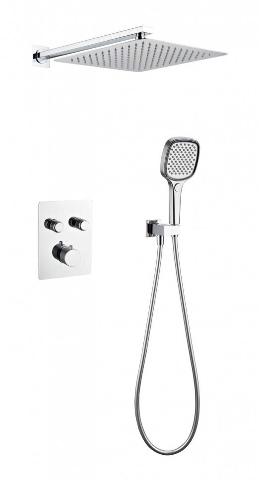 Душевая система скрытого монтажа Grocenberg GB5040CR с Термостатом Vernet (Франция)