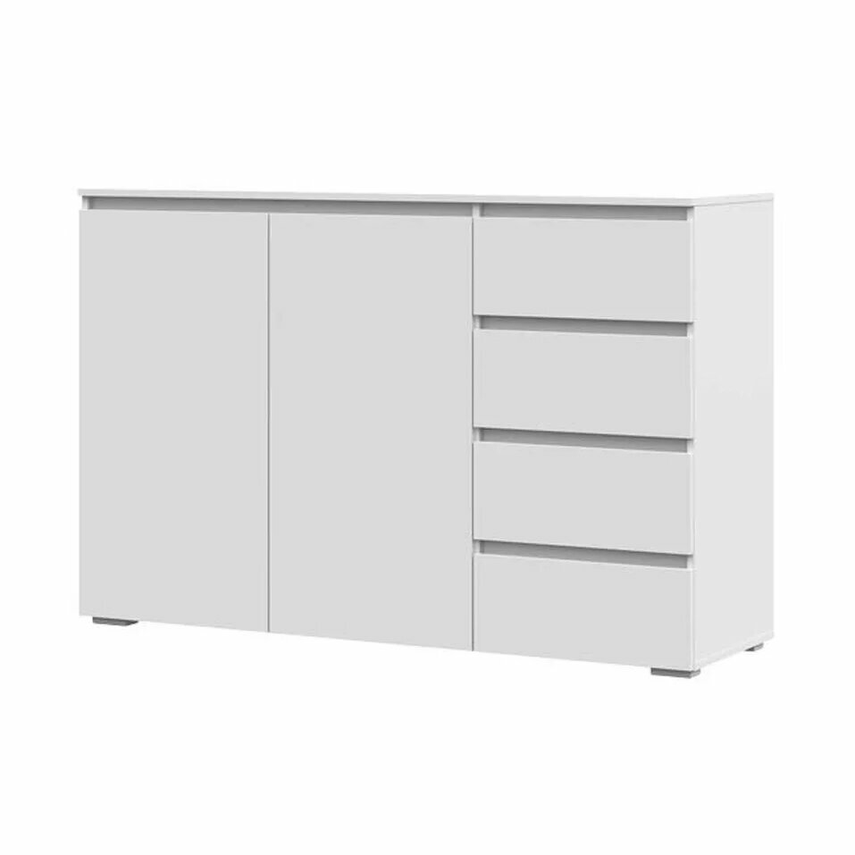 Белый комод для одежды в спальню с ящиками Хелен КМ 06 (1502х958х460)