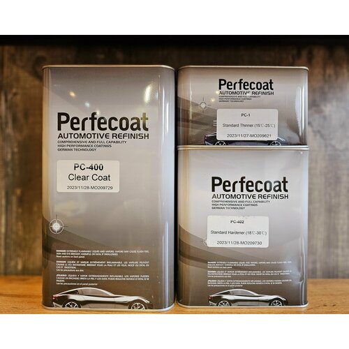 Автомобильный лак Perfecoat PC-400 Standard Clear Coat Комплект (лак, отвердитель, разбавитель)