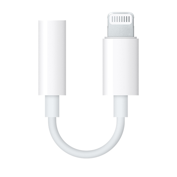 Адаптер Apple Lightning - mini jack 3.5 мм, для гарнитуры и наушников (MMX62ZM/A) — фото 1