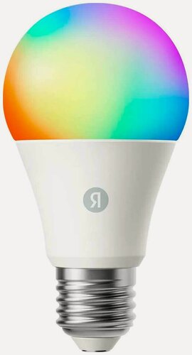 Изображение товара Умная лампочка Яндекс YNDX-00558, Е27, RGB, 806 Лм, Matter over Wi-Fi, работает с Алисой